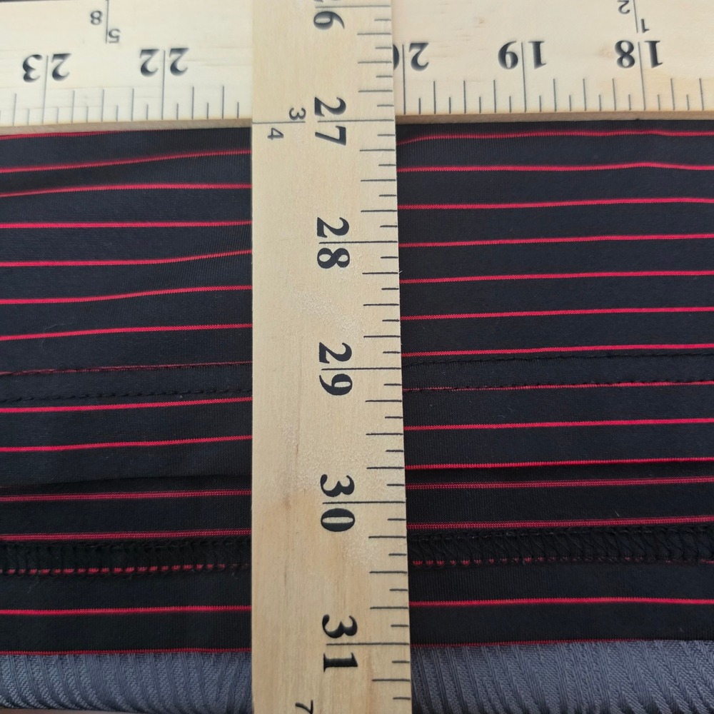 F&G Tech Polo Shirt Mens 2XL Black Red Excellent Whistling Straits Golf Striped - Picture 6 of 8